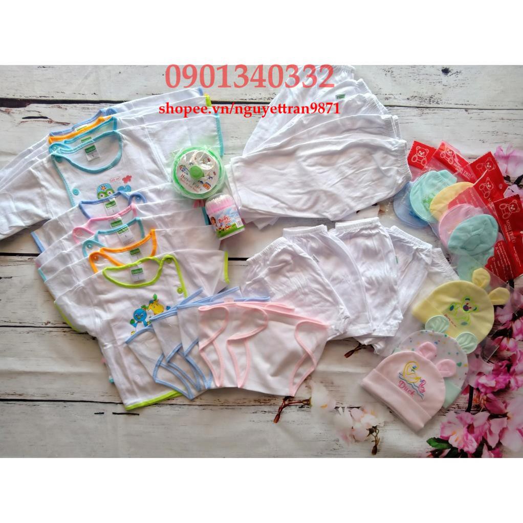 40 món đồ sơ sinh trắng bác sĩ cho bé 2-8kg