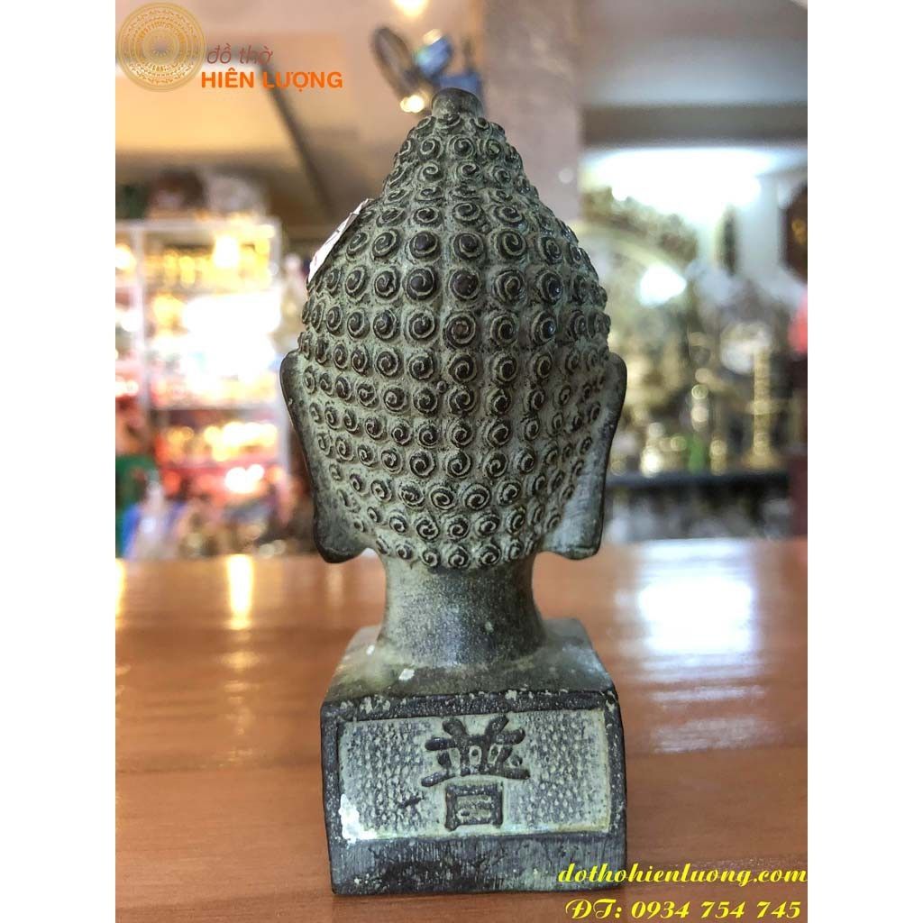 Tượng Đầu phật thích ca mâu ni cao 12cm
