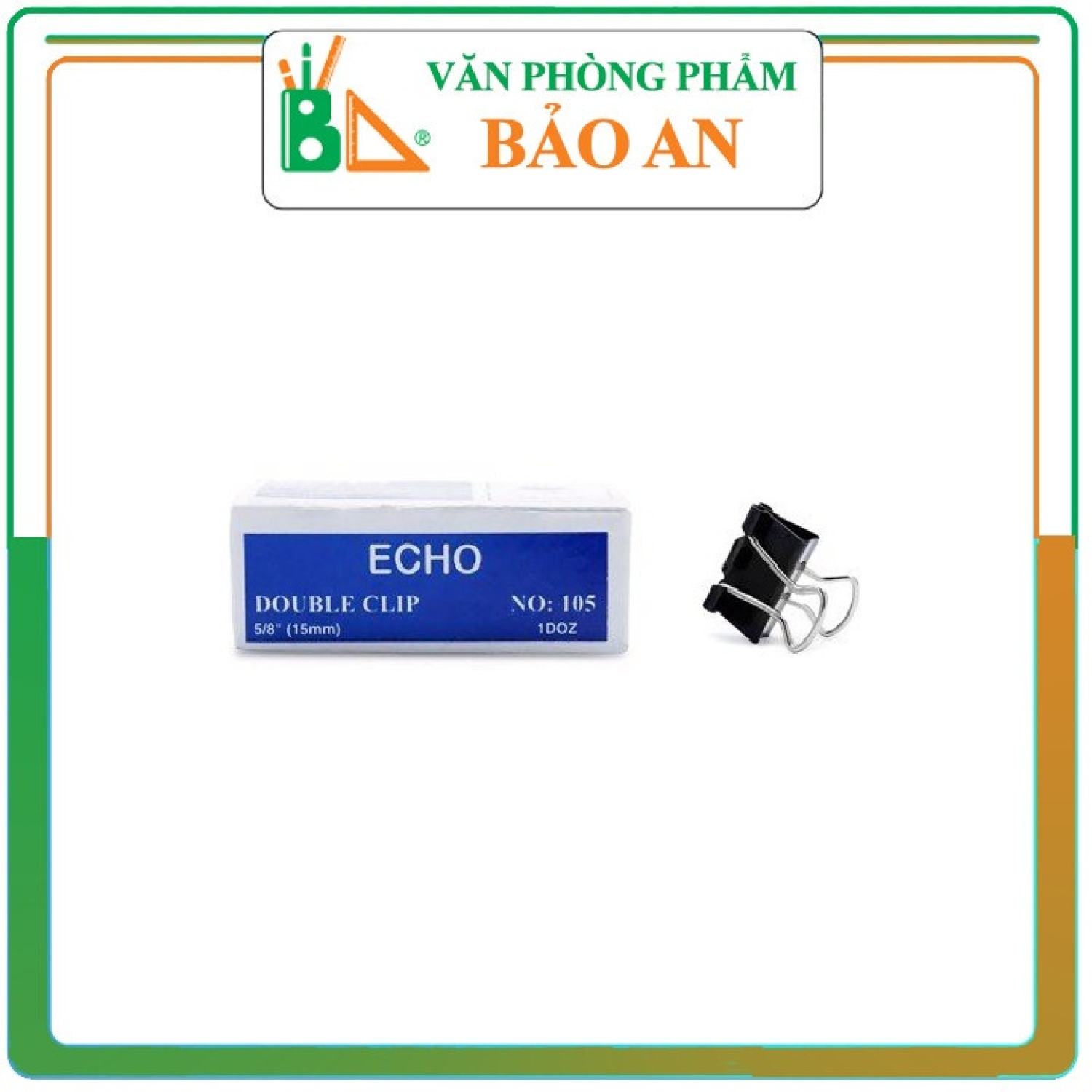 Kẹp bướm 15mm - văn phòng phẩm bảo an