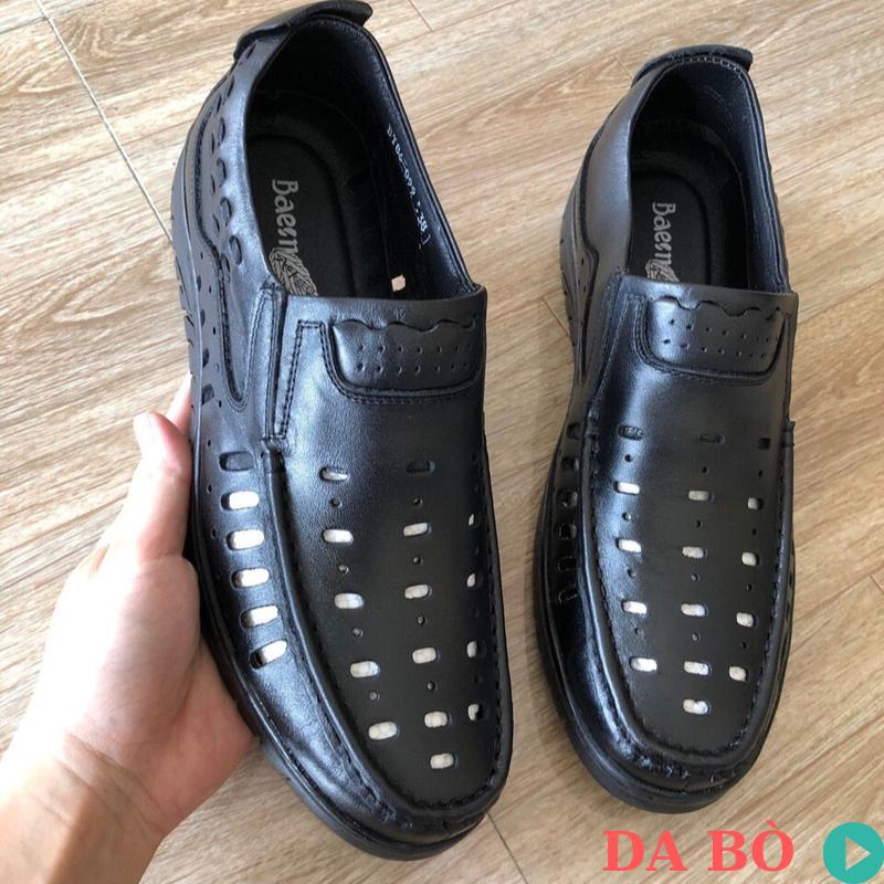 [DA BÒ 100%] Giày lười da bò thật MENLI RLZ02 - Bảo hành 12 tháng  (Hoàn tiền nếu phát hiện giả da)