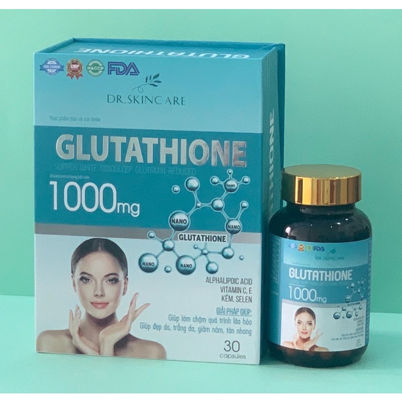 Viên uống trắng da Glutathione Dr.Skincare 1000 mg - Hộp 30 viên ...