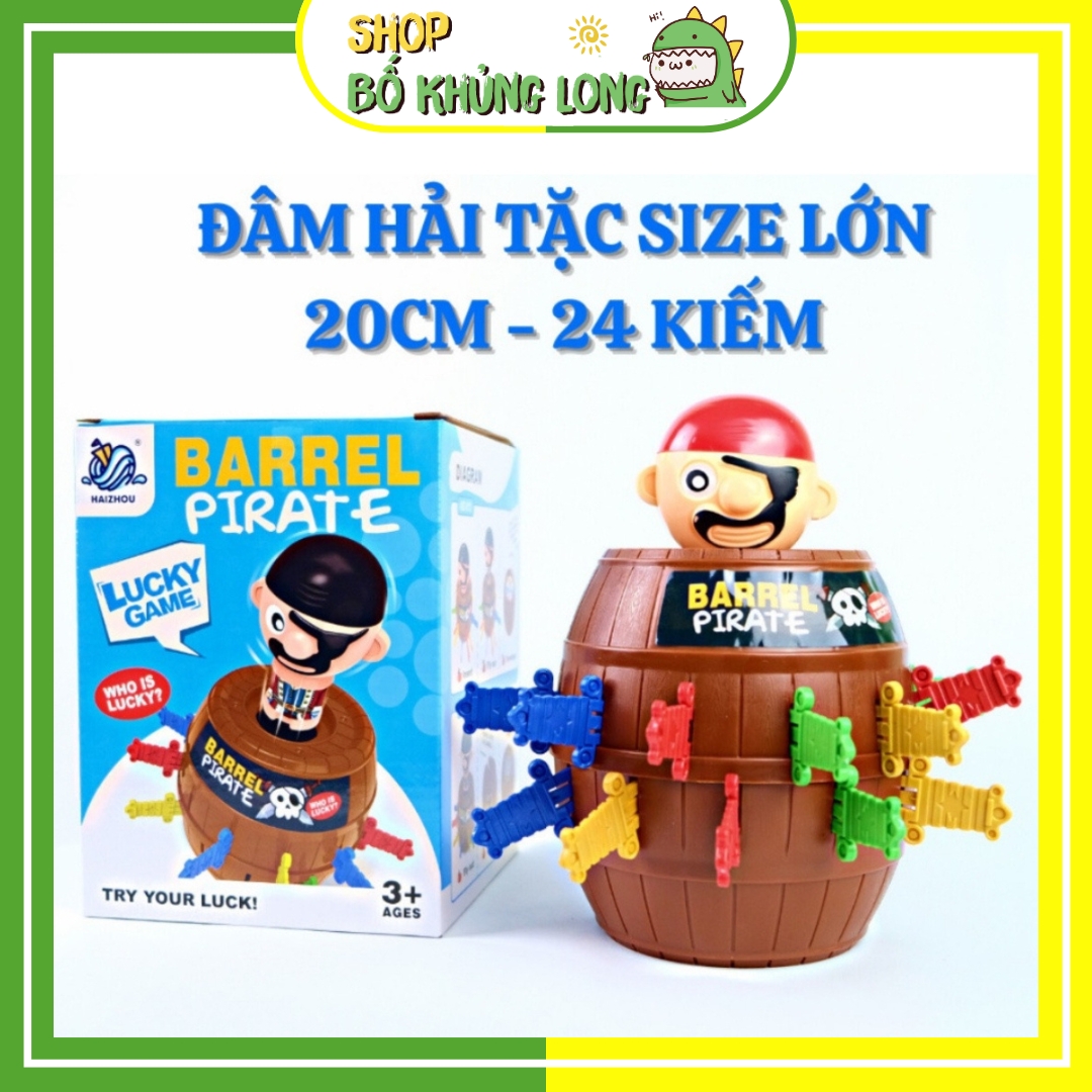 Đồ chơi đâm hải tặc 24 kiếm loại lớn trò chơi hải tặc rút kiếm đồ chơi cho bé - bố khủng long