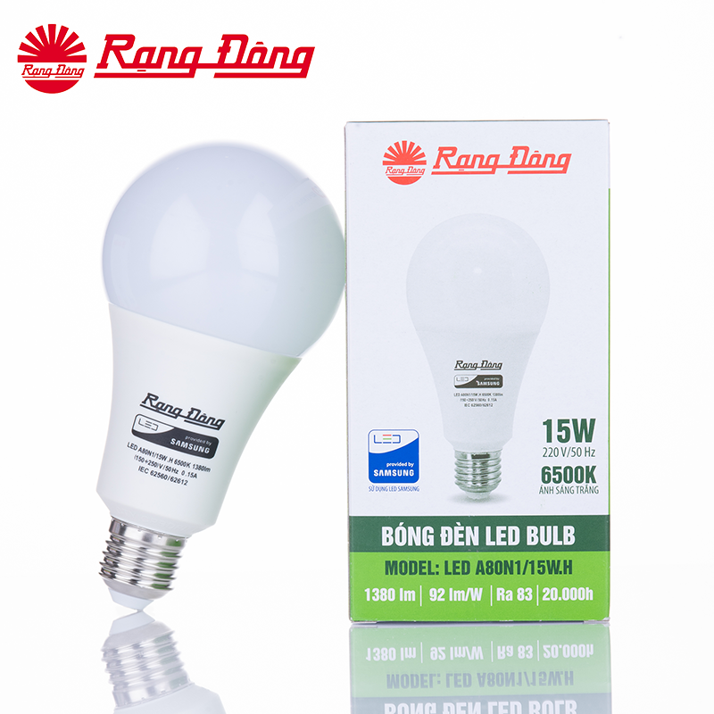 Bóng đèn Led bulb tròn A80N1 15W