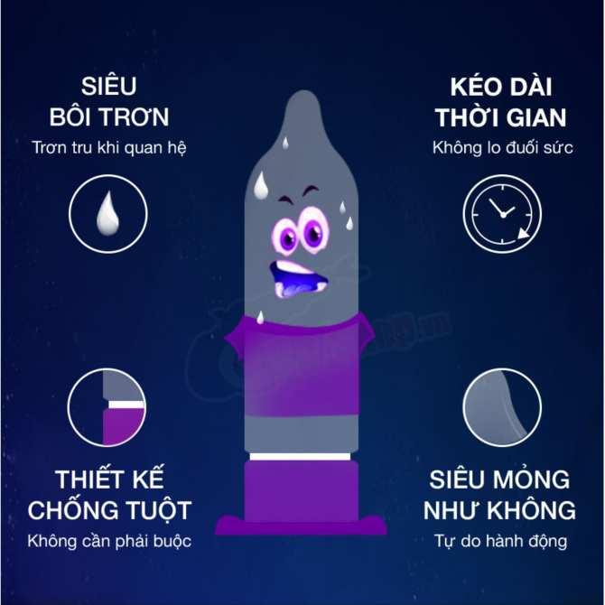 Bao cao su Super Gold cao cấp ( bộ 2 hộp)