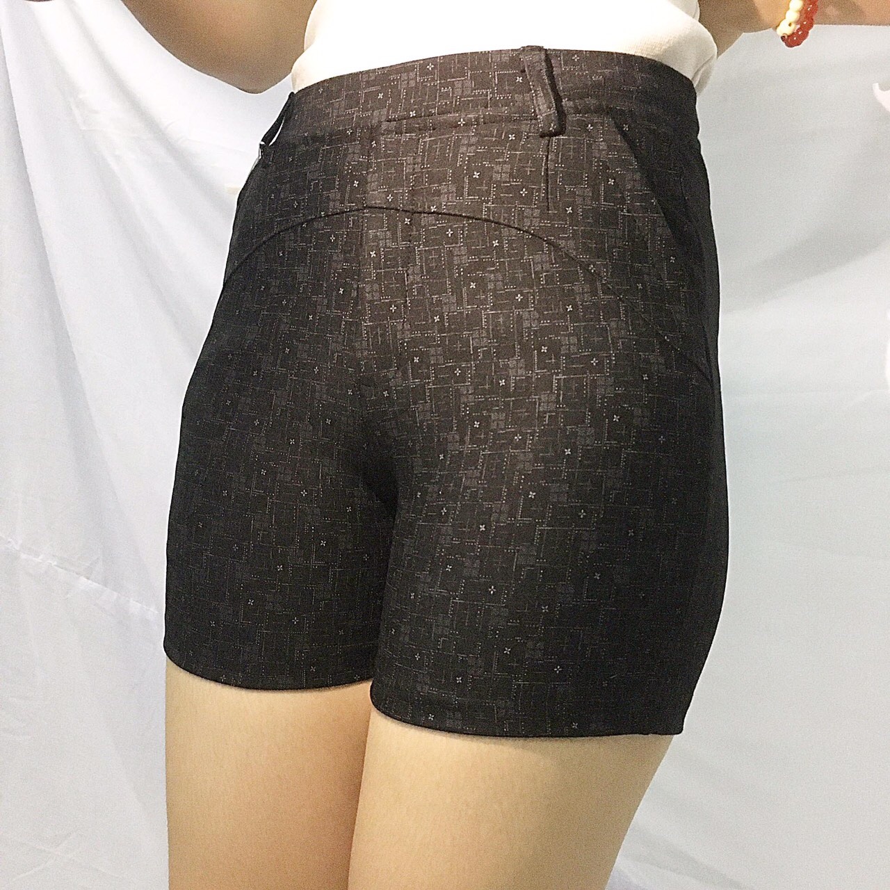 [HCM]Quần đùi sọc karo hàn quốc