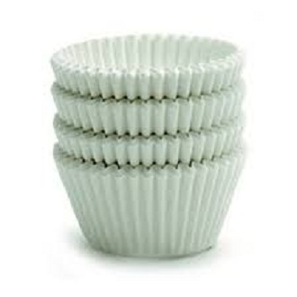 500 giấy lót bánh muffin, cupcake giấy màu trắng số 10