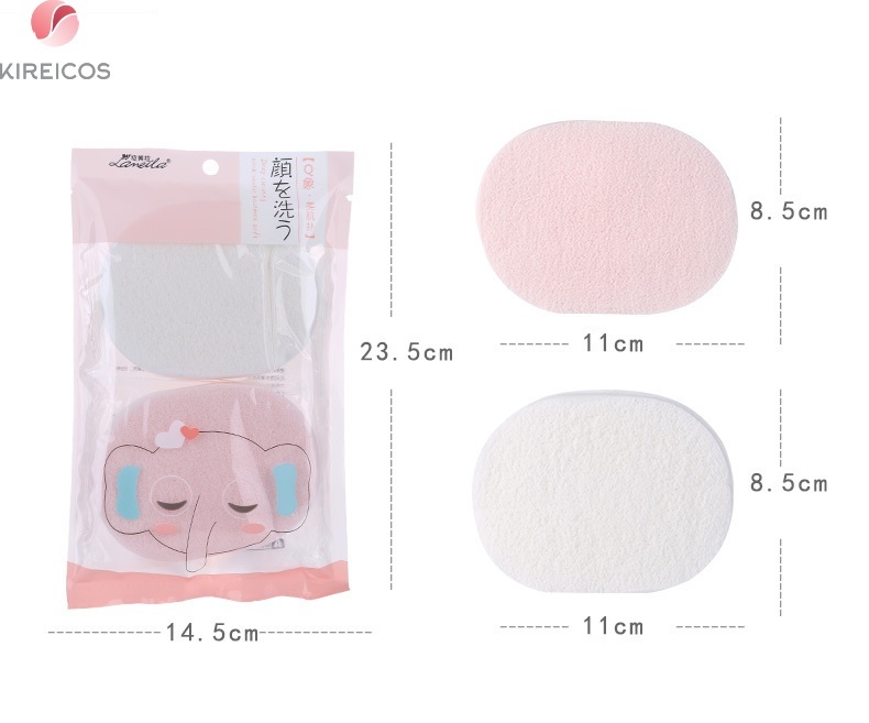 Bộ 2 miếng bọt biển tẩy trang rửa mặt B2185 Lameila