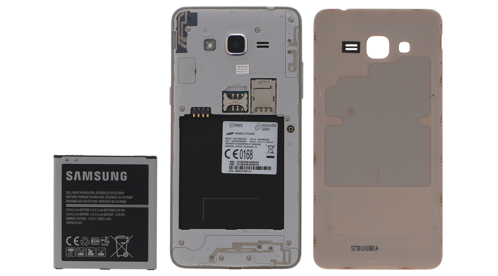 Điện thoại Samsung Galaxy J2 Prime trưng bày