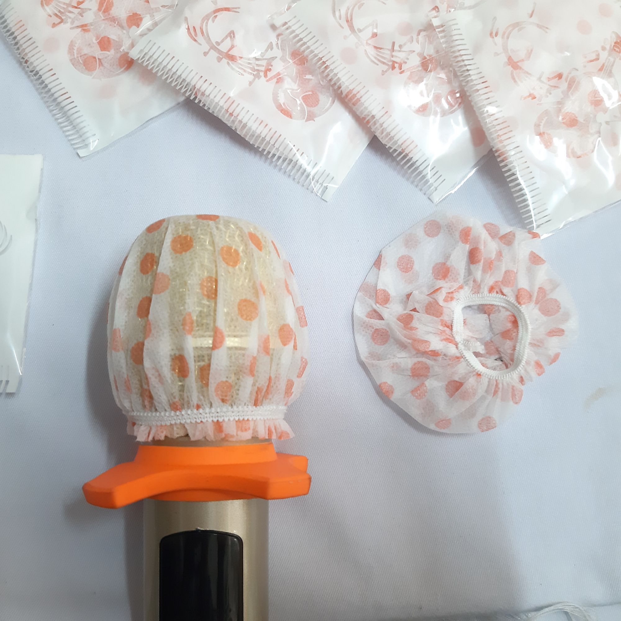 bao bọc đầu micro kháng khuẩn, 1 túi 2 cái. (giá 1hộp 50túi/100cái)