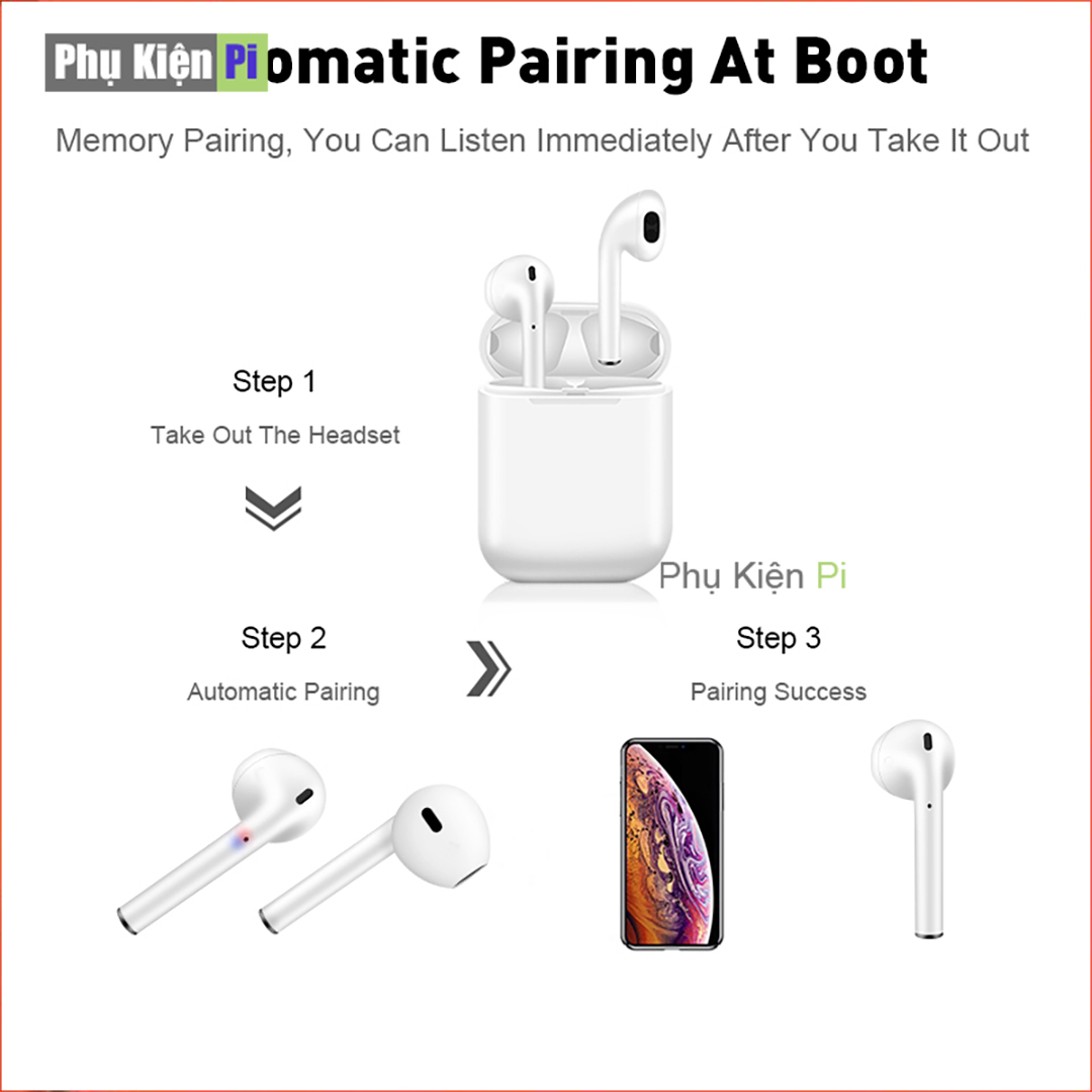 Tai Nghe Bluetooth Không Dây Inpods i12 TWS