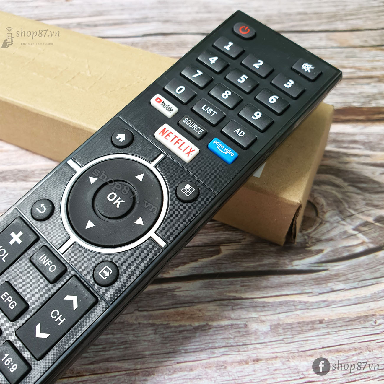 Điều khiển tv Casper Smart PrimeVideo Netflix