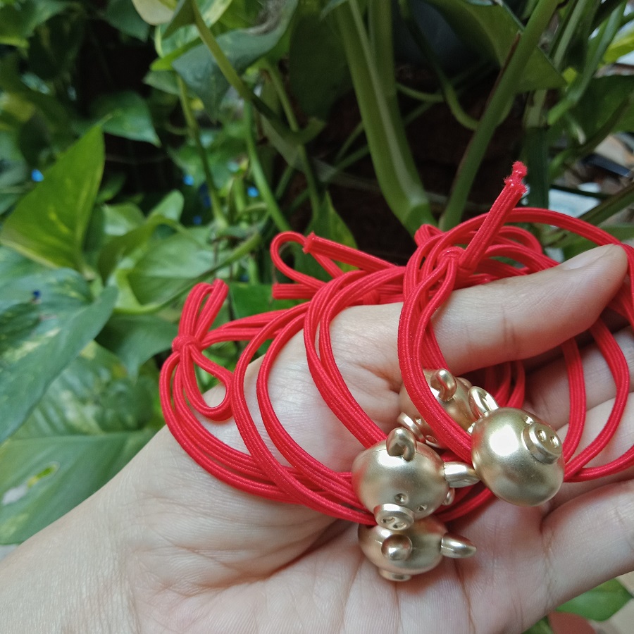 [HCM]Cột Tóc Cho Bé Hình Heo Dễ Thương