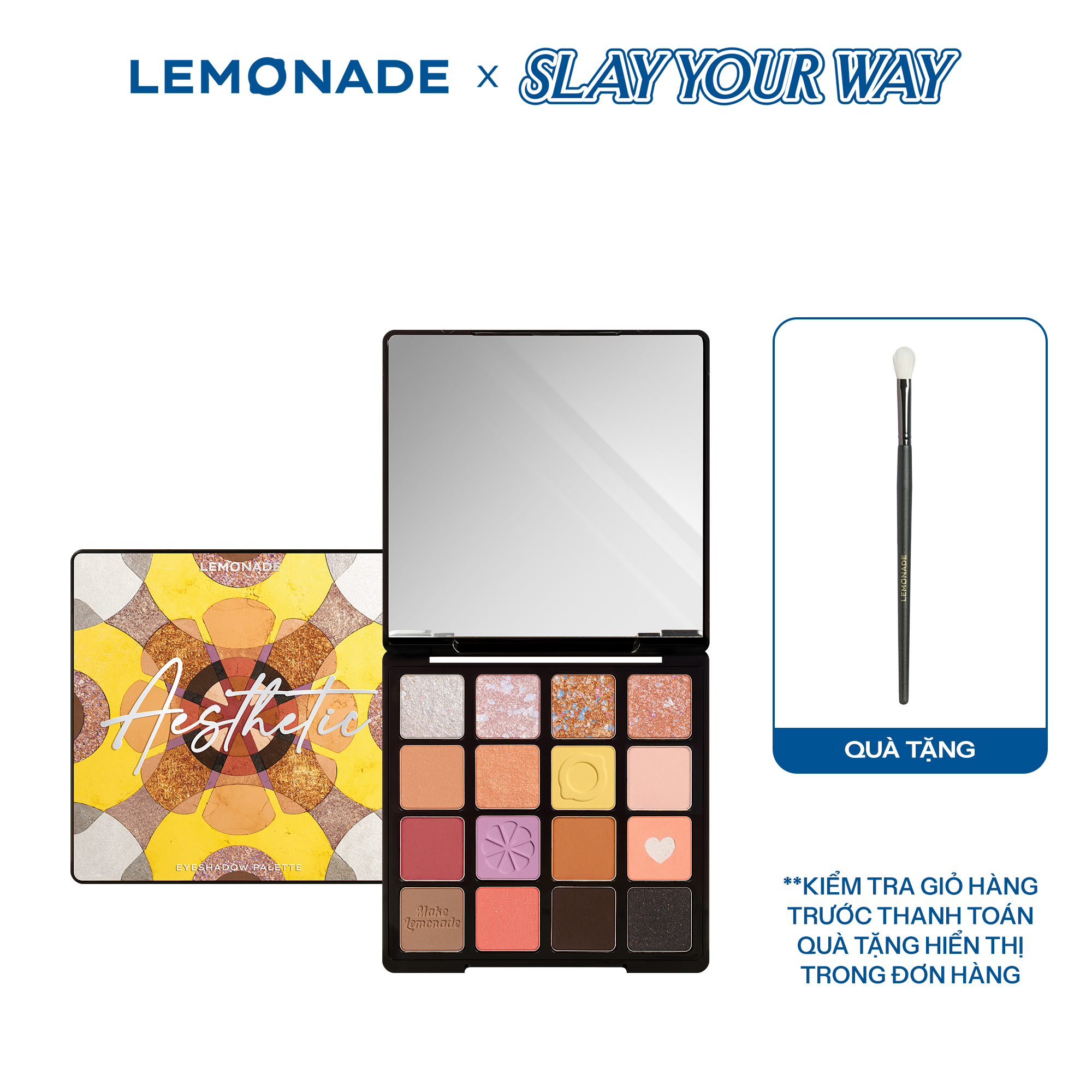 Bảng phấn mắt Lemonade Aesthetic Eyeshadow Palette Version 2 20.8g