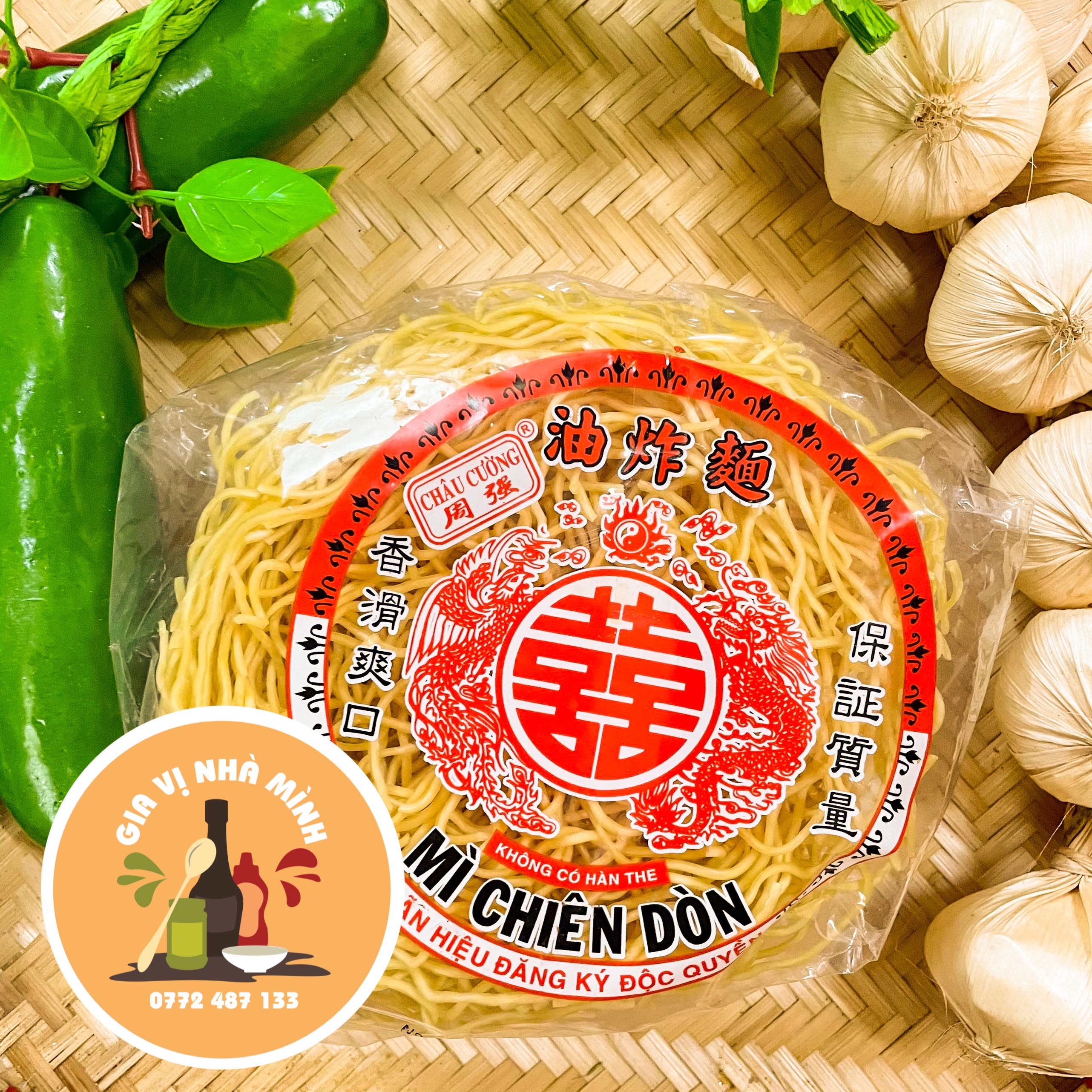 Mì xào giòn châu cường loại ngon 500gr/1gói