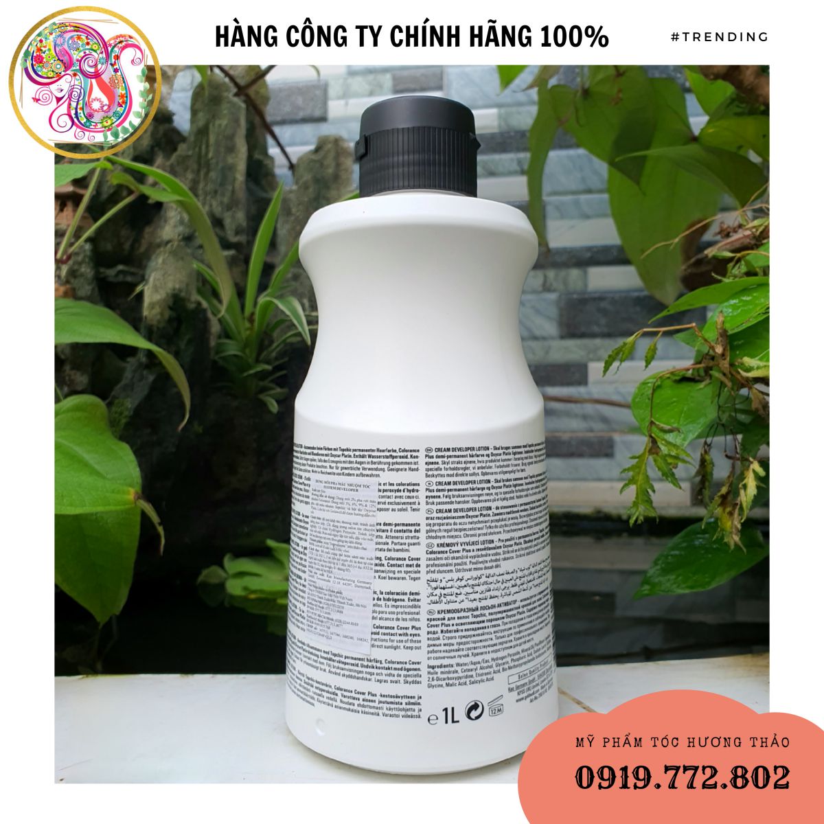 [MẪU MỚI] KEM OXY DUNG MÔI PHA MÀU NHUỘM TOPCHIC OXY GOLDWELL 1000ML
