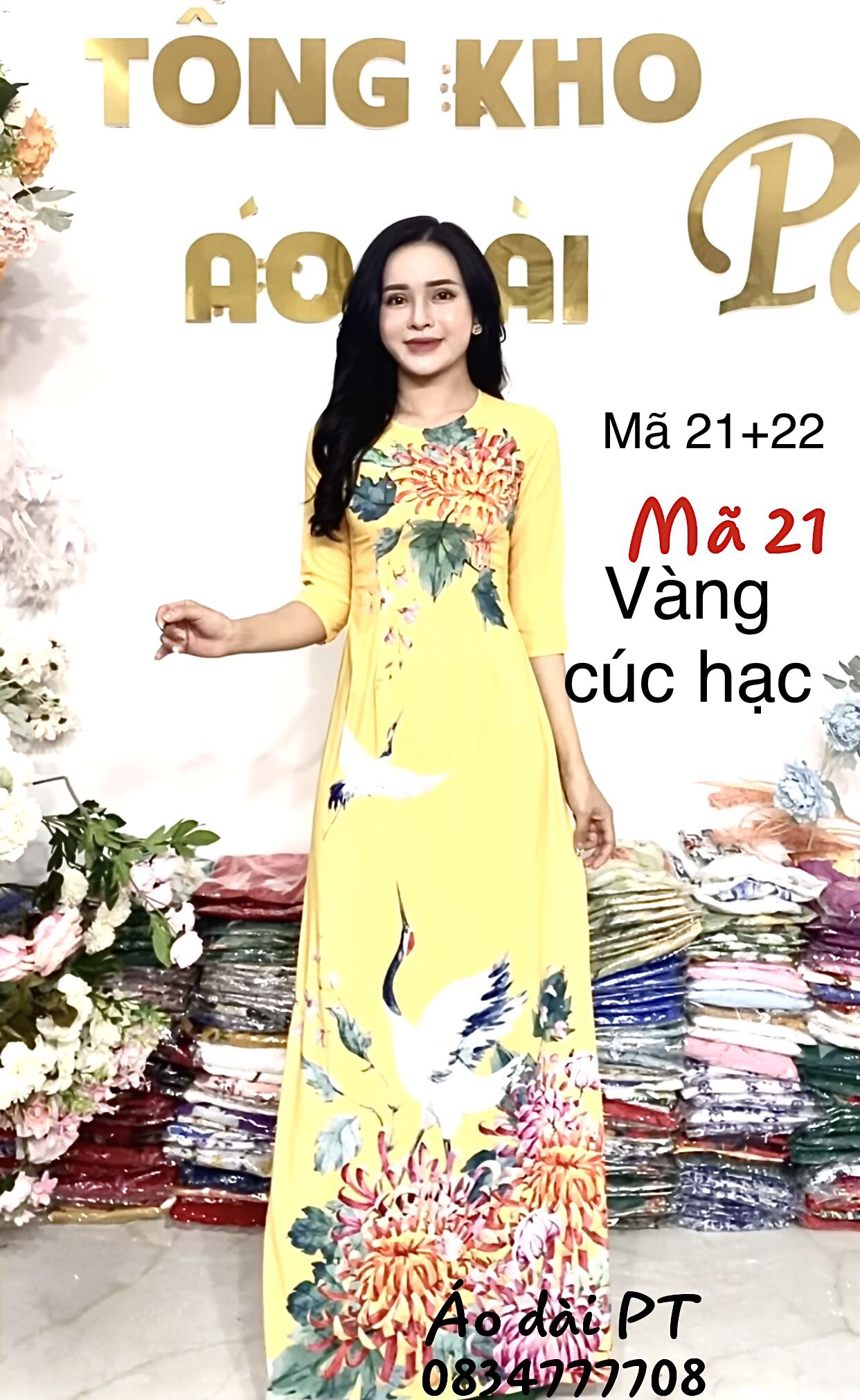 ÁO DÀI LỤA NHẬT IN 3D SIÊU XUẤT SẮC