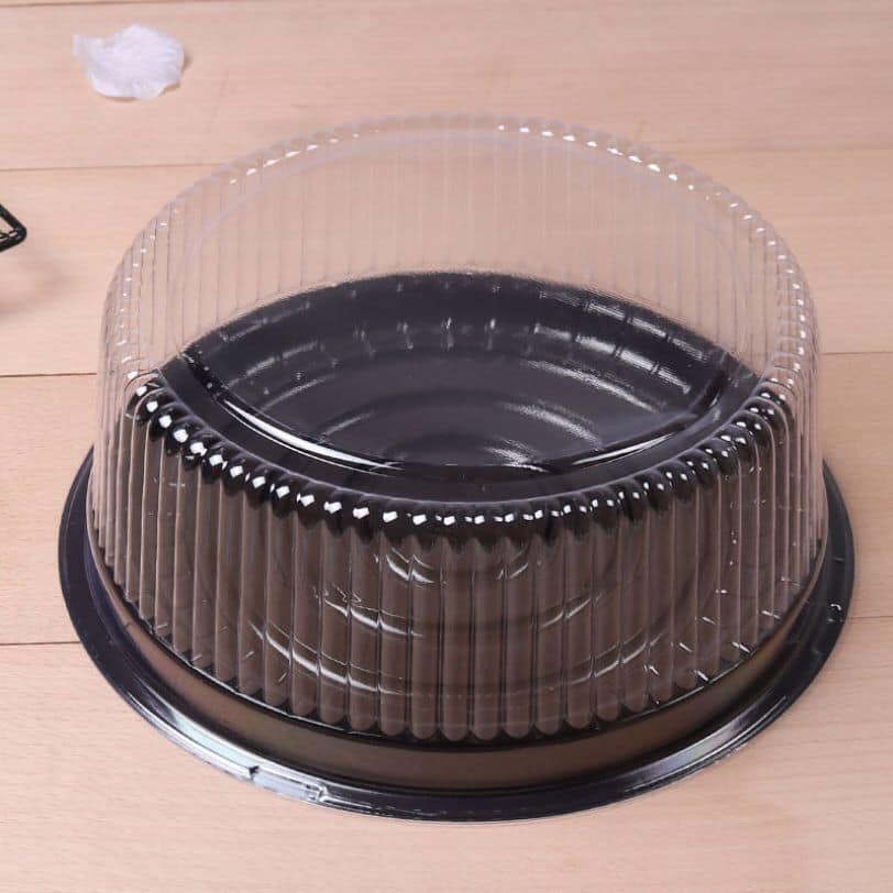 50 - 100 Hộp Nhựa Tròn Đế Đen A024