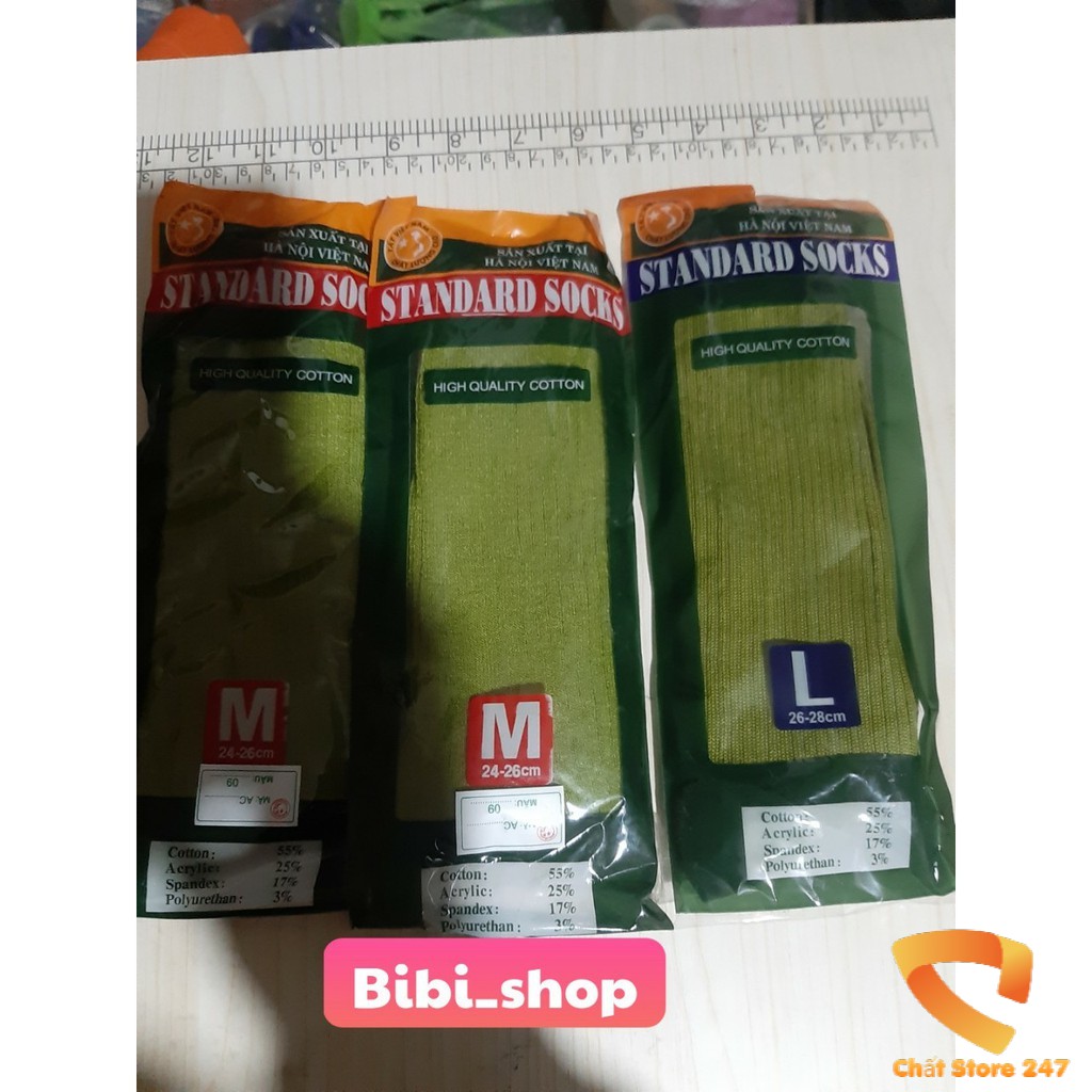 Tất, vớ màu xanh rêu ( màu xanh công an, màu xanh bộ đội )