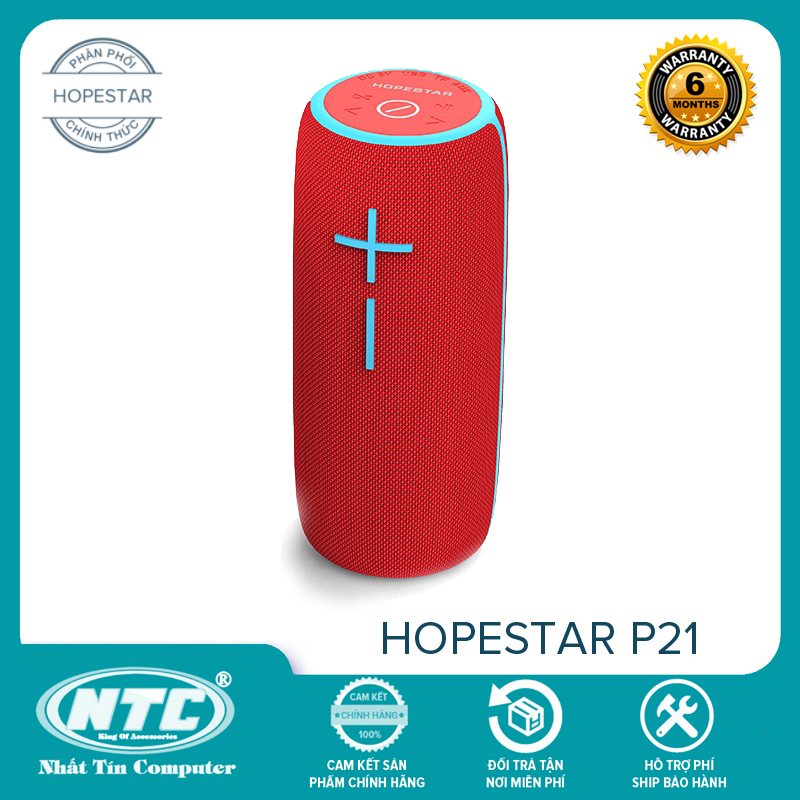 Loa bluetooth Hopestar P21 TWS kết nối cùng lúc 2 loa - chống nước tiêu chuẩn IPX6 (nhiều màu)