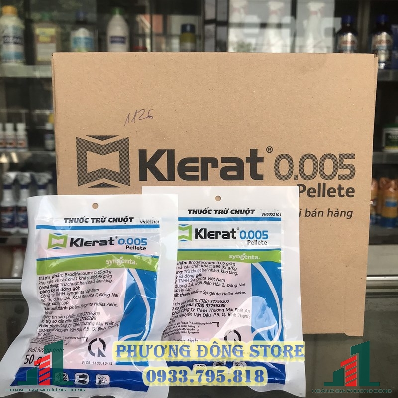 COMBO 50 GÓI THUỐC DIỆT CHUỘT KLERAT