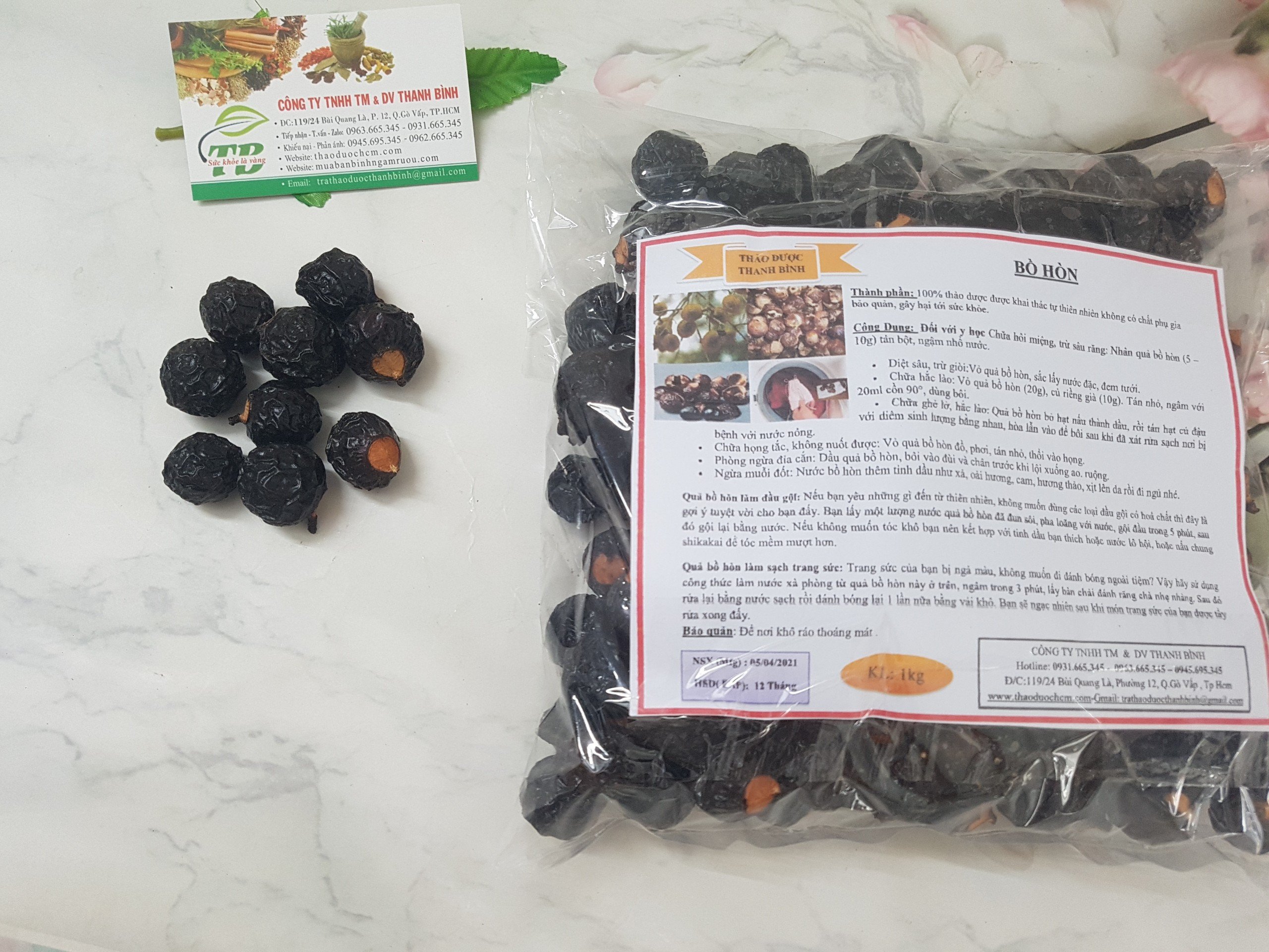 Bồ Hòn 500G - Hàng Công Ty Chất Lượng