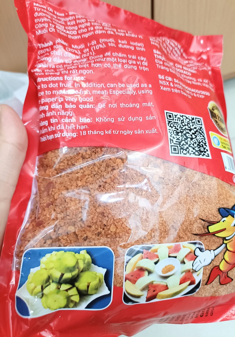 Com bo 1kg Muối Ớt Tôm Tây Ninh Doxaco