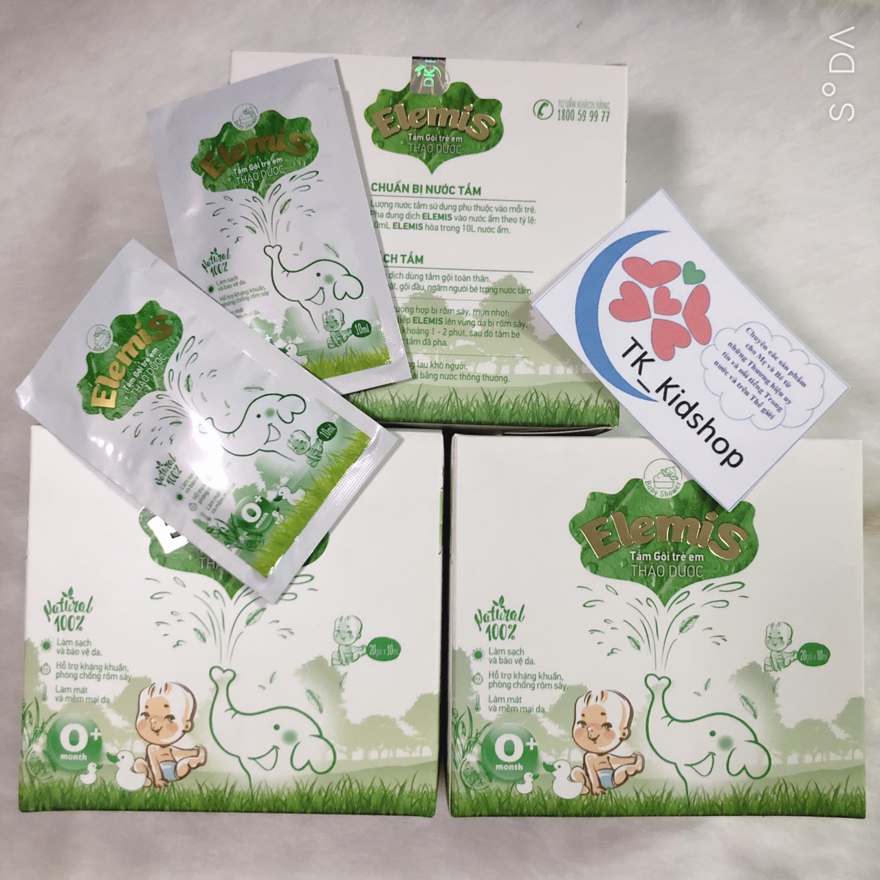 HCMNước tắm thảo dược Elemis dạng gói hộp 20 gói