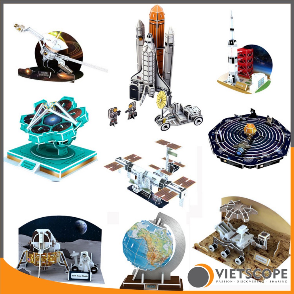 Bộ lắp ráp mô hình 3D Buildream Tên lửa Saturn V - MH001