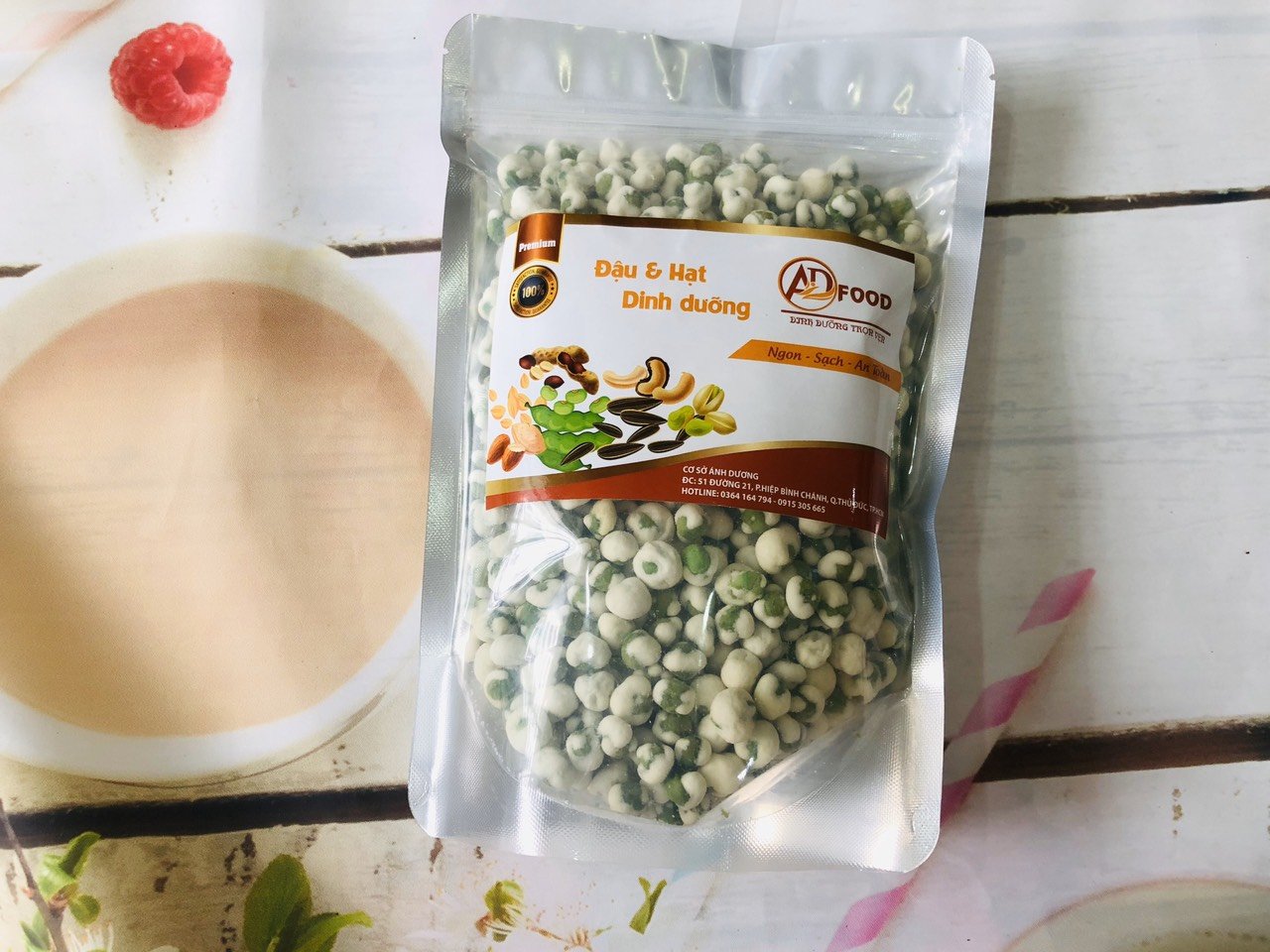 1kg ĐẬU HÀ LAN SẤY SỬA GIÒN BÉO HẤP DẪN