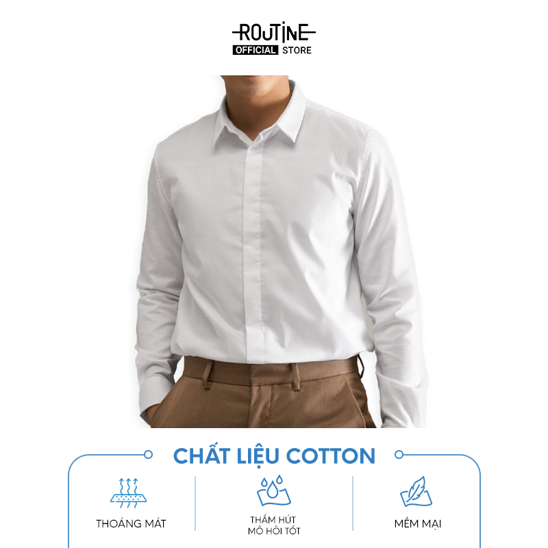 Áo sơ mi tay dài. Fitted - Routine 10F21SHL003CR2