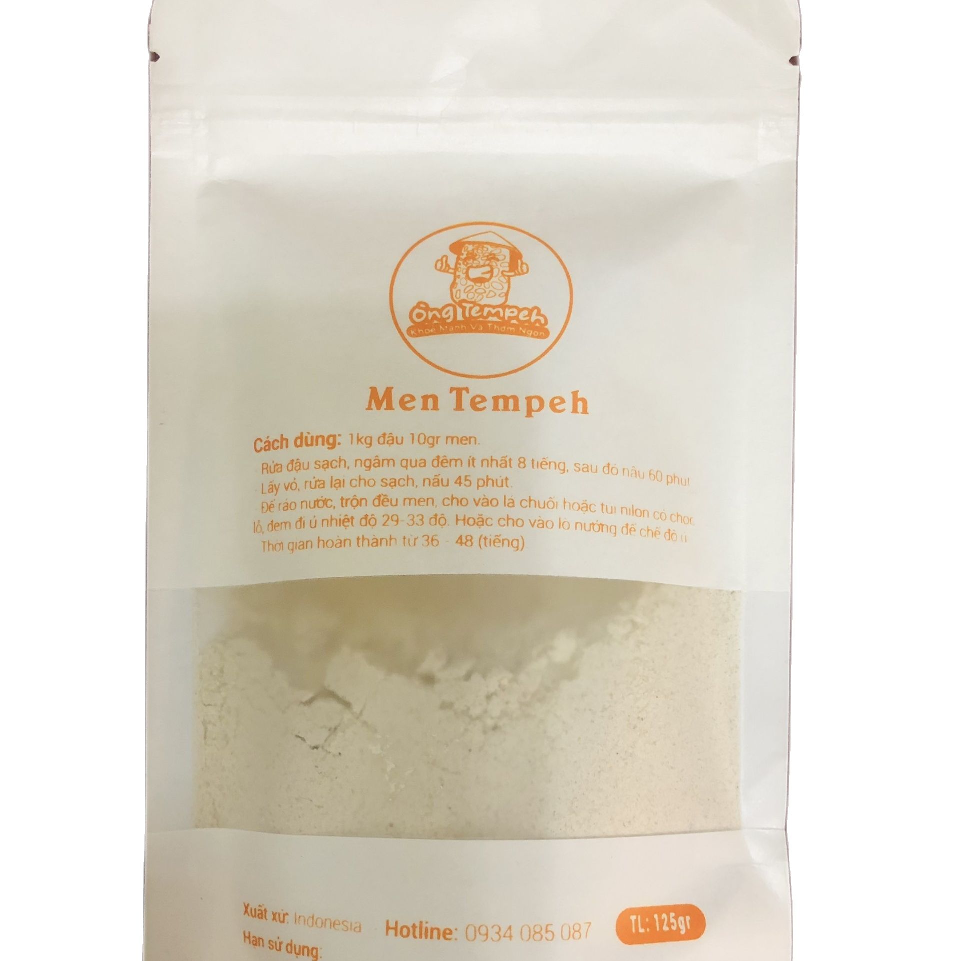 Men làm Tempeh 130G Chuẩn Vị Indonesia