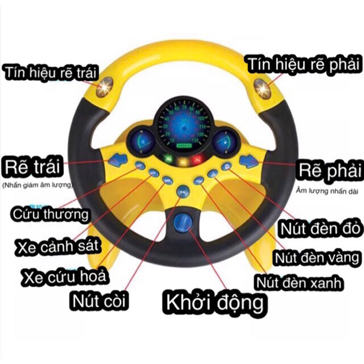 Vô lăng ô tô đồ chơi cho bé
