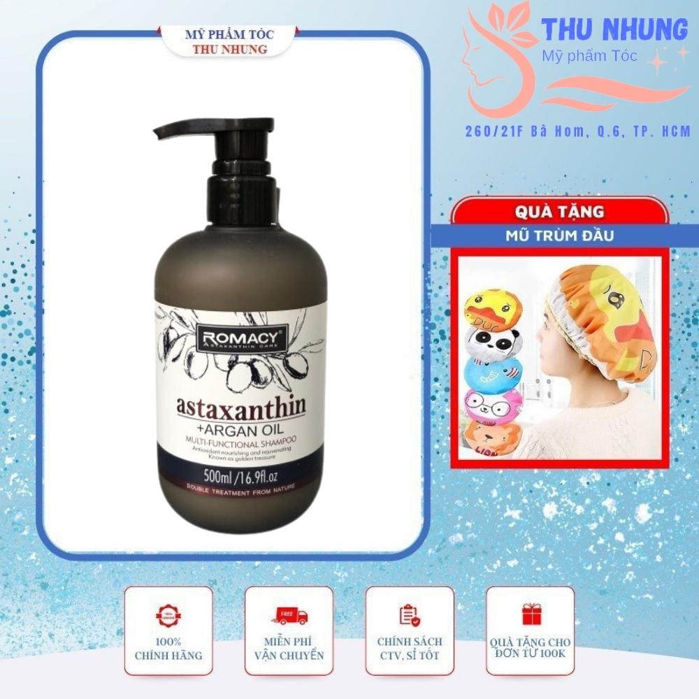 [+Tặng mũ trùm][HCM]CẶP GỘI XẢ PHỤC HỒI NGĂN RỤNG DƯỠNG SINH ROMACY ASTAXANTHIN ARGAN OIL 500mlx2