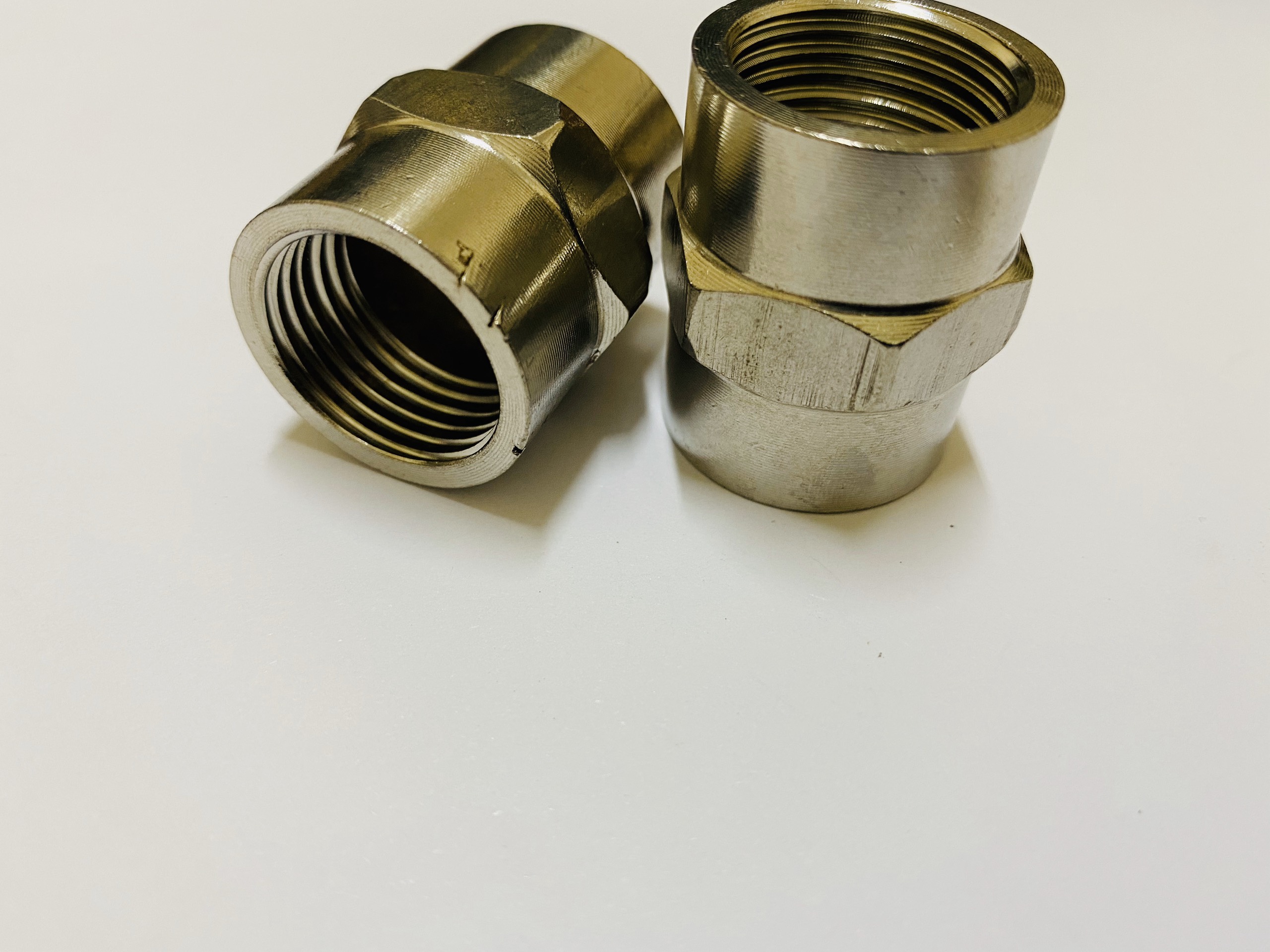 [HCM]Combo 2 nối 2 đầu ren trong 21- inox