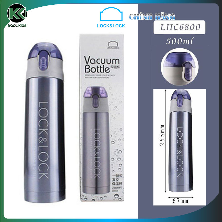 BÌNH GIỮ NHIỆT LOCK&amp;LOCK VACUUM BOTTLE 500ML