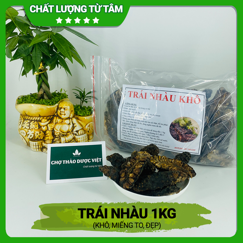 1kg trái nhàu khô, to, đẹp