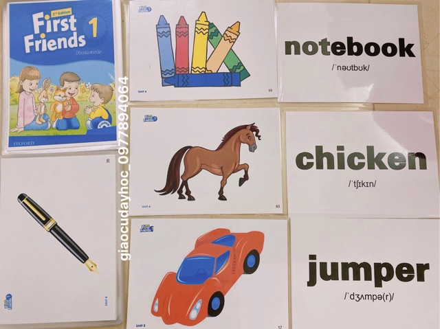 Flashcard FIRST FRIENDS 1-2nd edition (ép plastic)- 151 thẻ