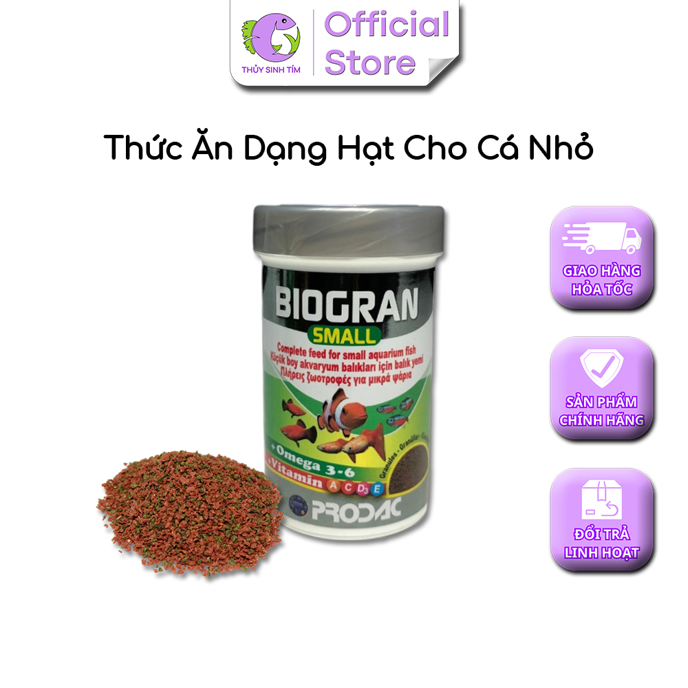 Thức Ăn Dạng Hạt Cho Cá Nhỏ BIOGRAN SMALL - PRODAC