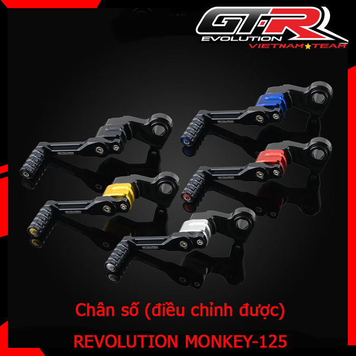 [Chính hãng] Chân số / cần số (điều chỉnh được) CNC REVOLUTION MONKEY125 MSX125