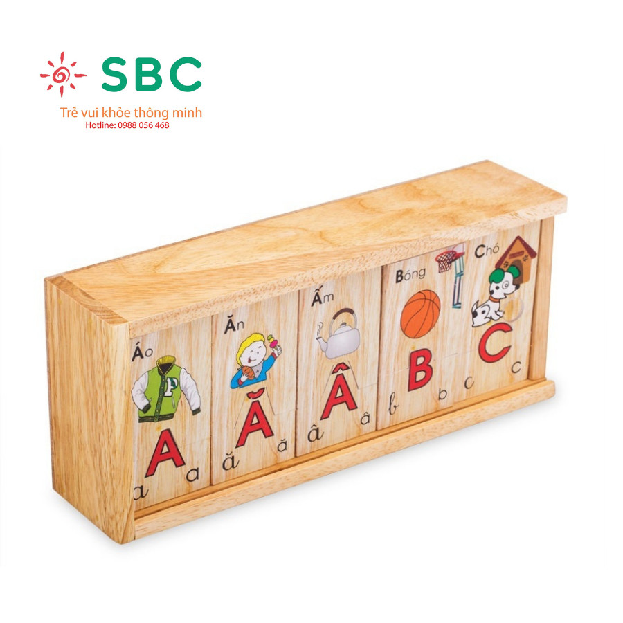 [HCM]Đồ chơi gỗ Winwintoys - Bộ tìm chữ cái tiếng Việt