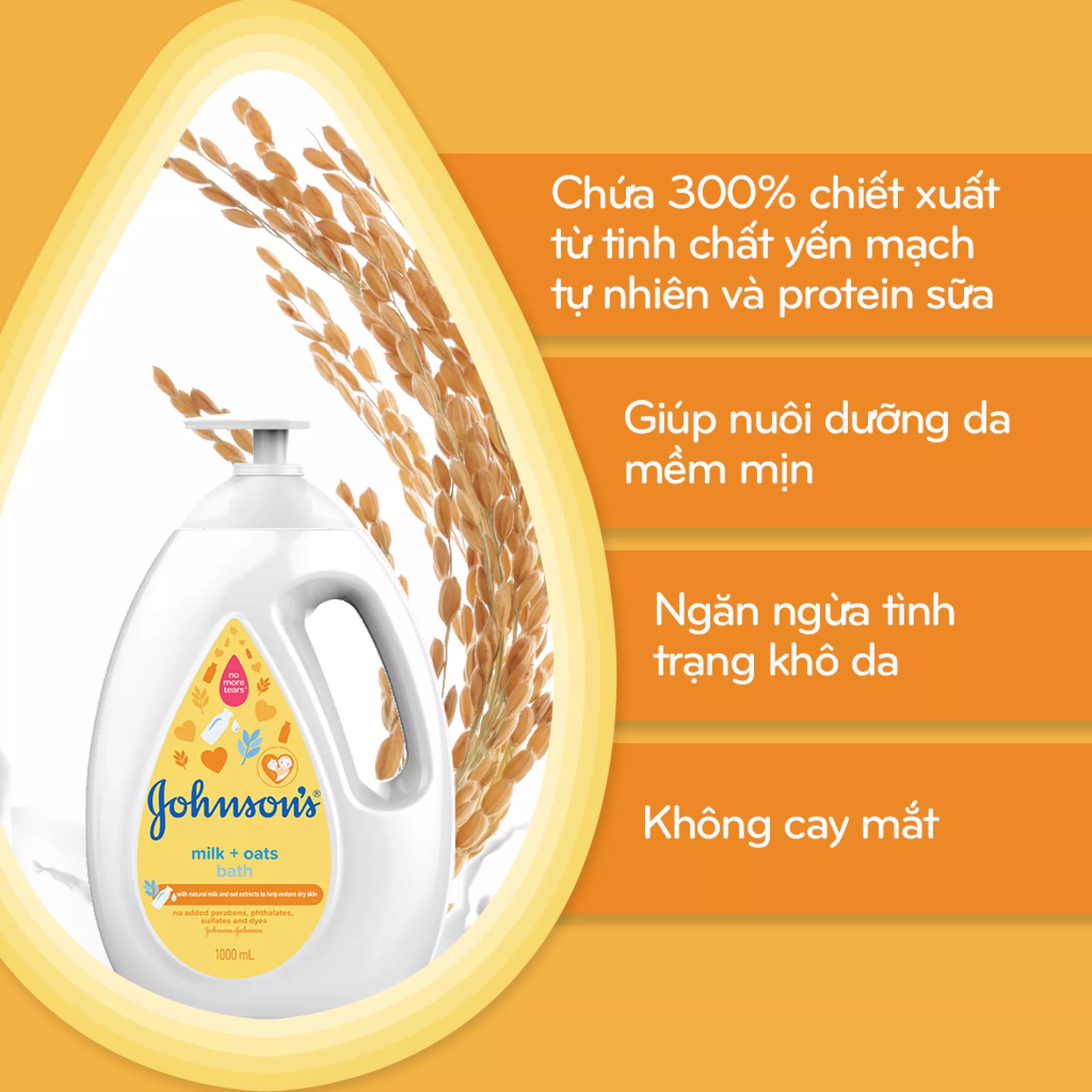 Sữa tắm Johnson Baby cho bé 1000ml