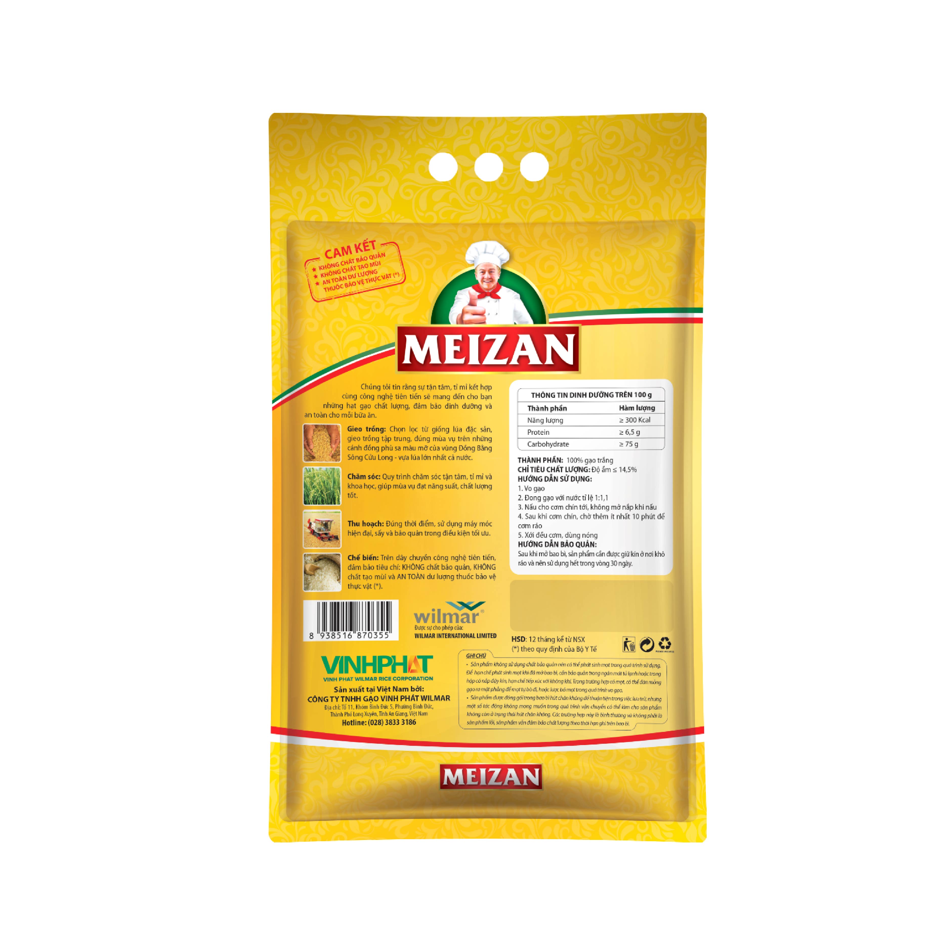 [5KG] Gạo Meizan Nàng Thơm