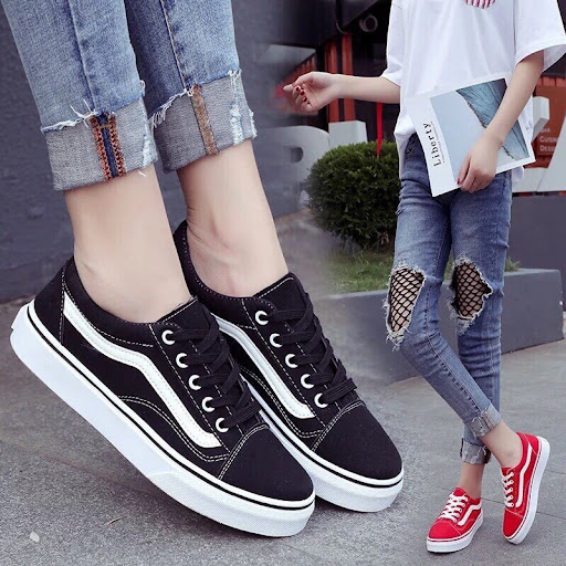 giày 75 slipon vệt trắng mềm êm chân thật phong cách