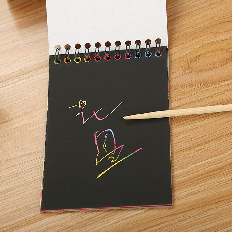 Sổ Scratch Note - Sổ Than Ma Thuật Cầu Vồng DIY MIM SCRATCHNOTE095