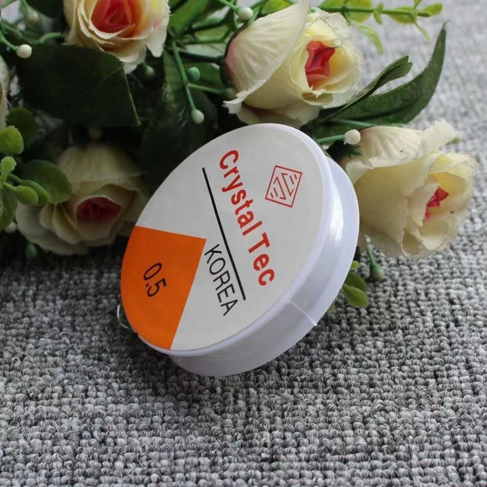 1 Cuộn Dây Cước Thun Co Giãn Trong Suốt Xỏ Chuỗi Hạt Làm Handmade Trang Sức Thắt Vòng Đồ Thủ Công