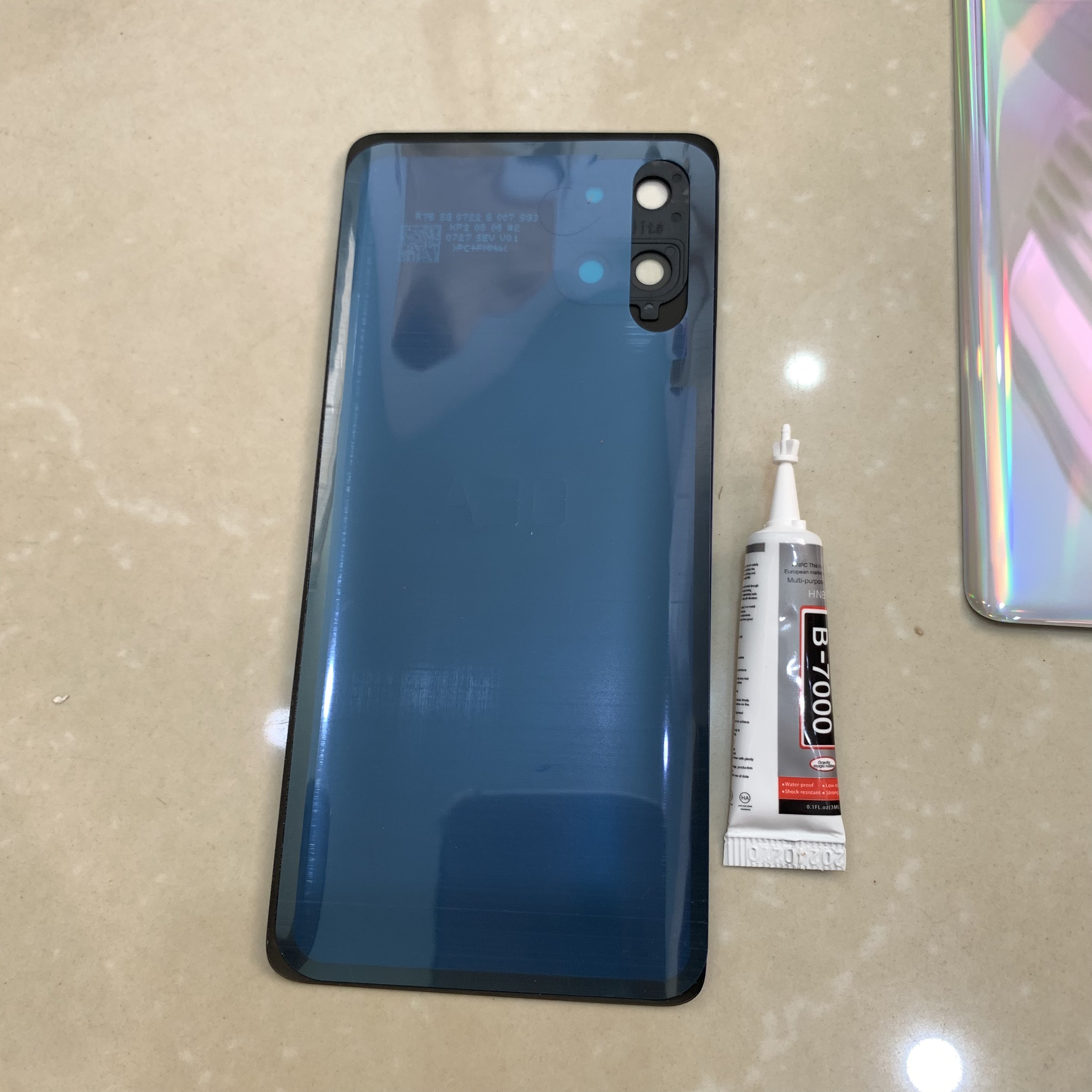 Nắp Lưng Samsung Note 10 Lite kèm kính camera và ron keo dán - 7Four