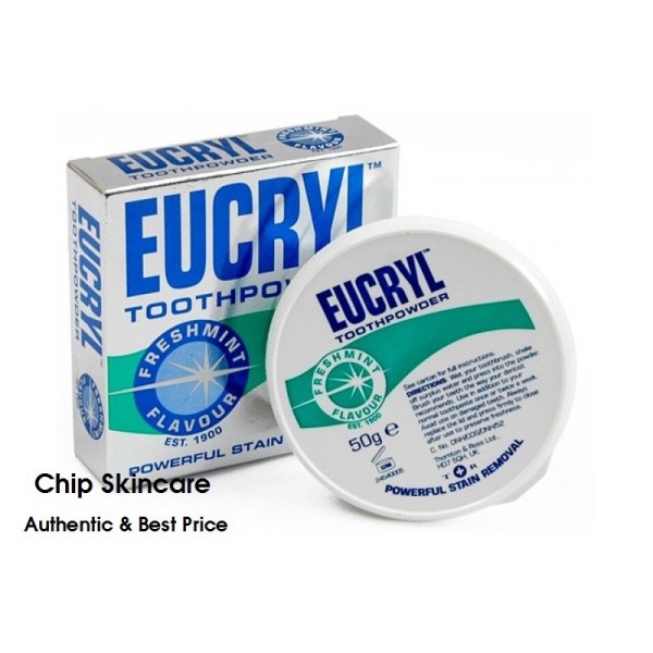 Bột làm trắng răng Eucryl Tooth Powder 50g - Anh