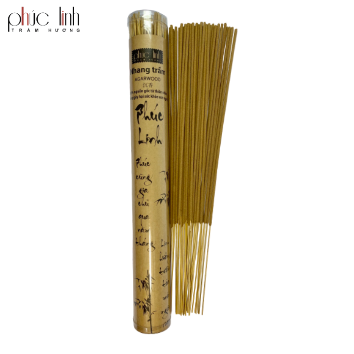 Incense agarwood being flexible-label Light Yellow 30cm - 180gr - 150 tree-agarwood raw quality, commitment to none aromatherapy and chemicals