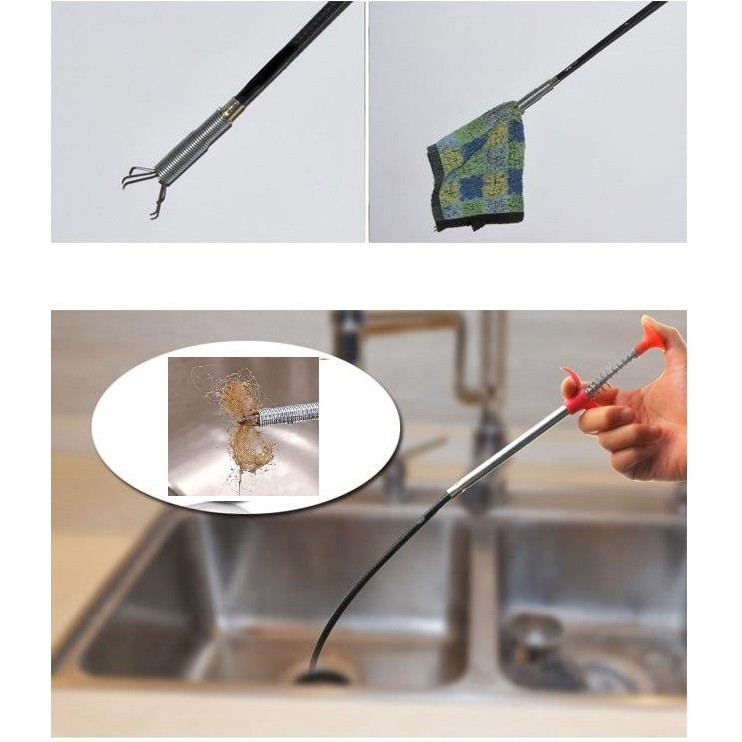 Dụng cụ thông tắc công, bồn cầu, chậu rửa bát