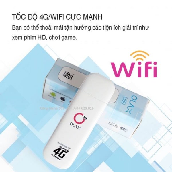 USB Phát WiFi 3G/4G ZTE MF79U , OLAX U90 U80 Tốc Độ 150Mbps. Hỗ Trợ 10 Kết Nối - viễn thông HDG